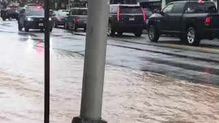 Flooding on Park Ave and Bloomfield Ave in Caldwell, NJ 8/11/18