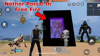 Nether Portal script in craftland free fire india