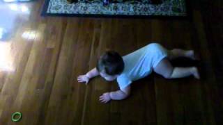 Charlies first crawl!