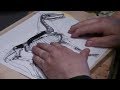 Sculptor david lemon  making a wire armature for a horse