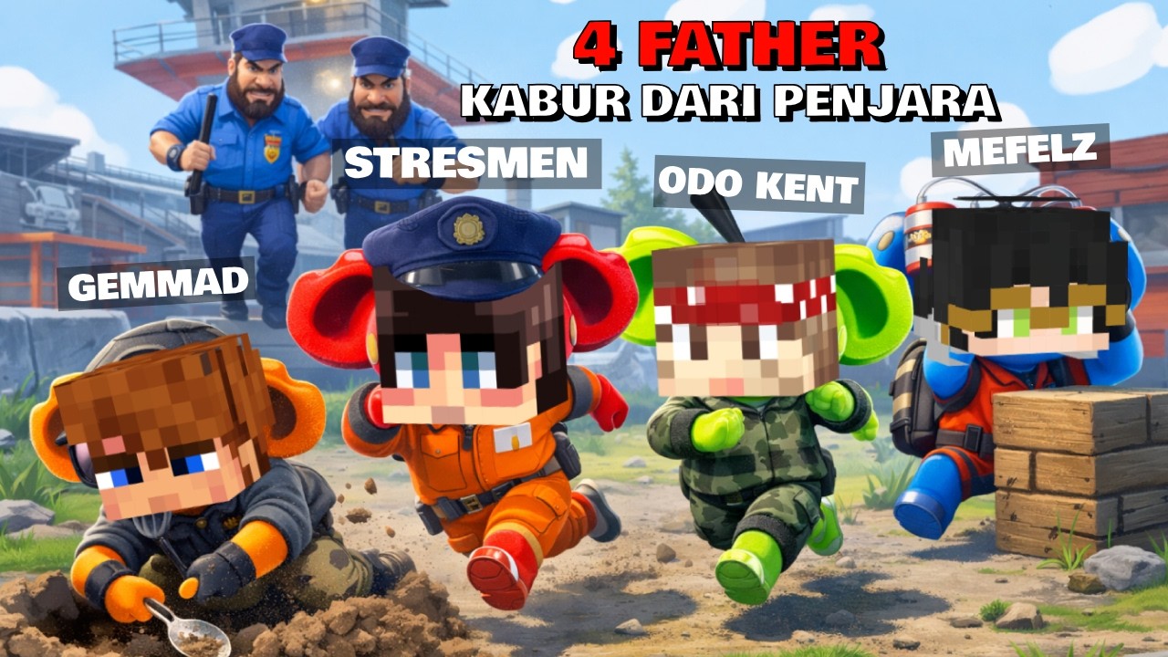 RUSUH BANGET!! 4 FATHER BERALIANSI DEMI BISA KABUR DARI PENJARA MEMATIKAN INI..