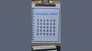 Find the number 3045 #wordsearch