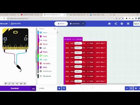 Microsoft MakeCode Micro:bit Project 19: 'Are You Sleeping' Created by Trishanth Kumar