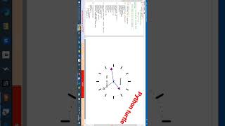 python turtle clock code #python #pythontutorial #pythonturtle #pythonprogramming #trending