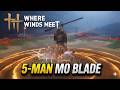 Where Winds Meet Mo Blade Sword Trial Lv.81 Shadow+Drunk Martial 5-MAN MO BLADE PARTY 연운 맥도 검무장