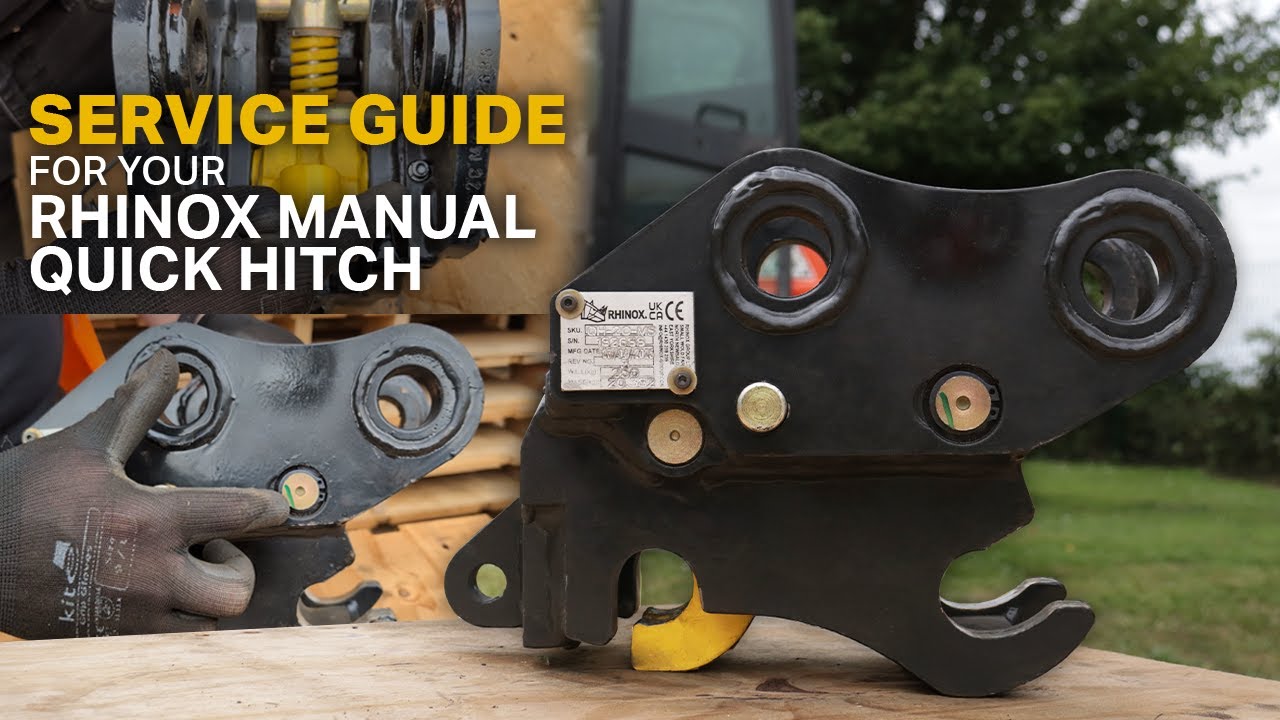 Rhinox Instructons HOW TO: Service the Rhinox Manual Quick Hitch (MQX) - YouTube