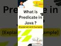 Java Interview Question | What is Predicate in Java ? | Functional Programming #java #shorts #coding