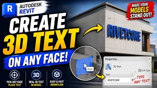 How to Create 3D Text on Any Surface in Revit