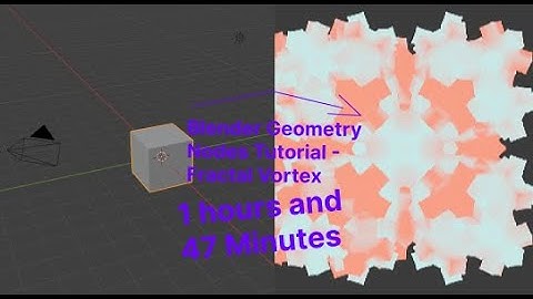Blender Geometry Nodes Tutorial - Fractal Vortex