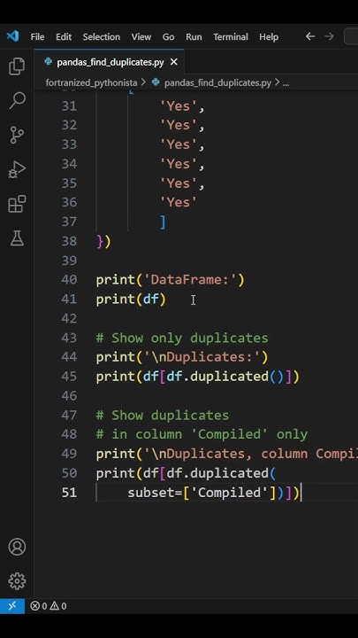 How to find and remove duplicates in Pandas dataframe #python - YouTube