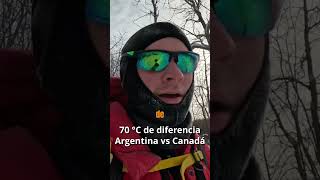 70 GRADOS de DIFERENCIA (-40 C)#aventura #olapolar #patagonia #trekking #camping #naturaleza #nieve