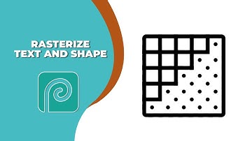 How to rasterize text and shape layer in Photopea