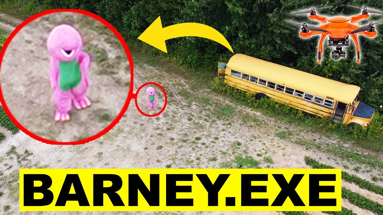 Download DONT GO TO THE ABANDONED SCHOOL BUS OR BARNEY WILL APPEAR | YOU WONT BELIEVE WHAT MY DRONE CAUGHT!