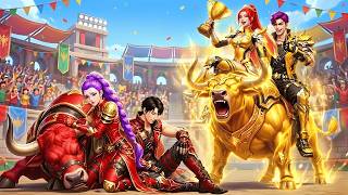 Golden Family VS Ruby Family: RUMI Gets Triceratops Racing Championship - KPOP Demon Hunters