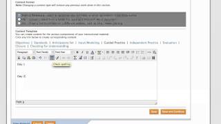 Creating a New Lesson Plan in SchoolNet