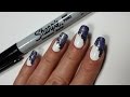 Sharpie Nail Art | Marble Side French Manicure