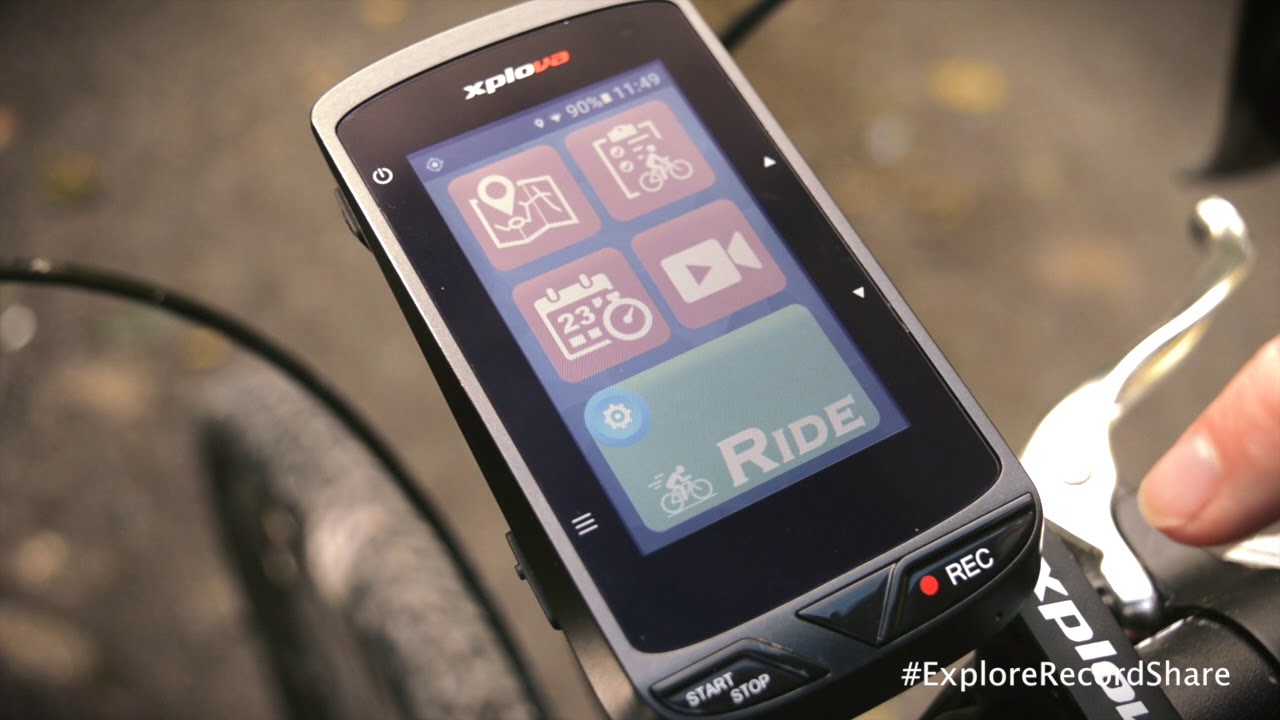 Xplova X5 Evo GPS Computer With Action Camera - YouTube