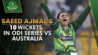 𝐑𝐞𝐦𝐚𝐫𝐤𝐚𝐛𝐥𝐞 Spin Bowling 🌀 | Saeed Ajmal's 1️⃣0️⃣ Wickets in ODI Series vs Australia, 2012