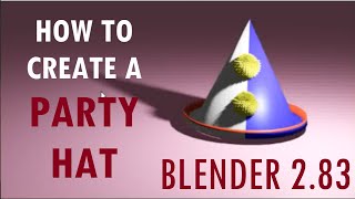 How to make a party hat / cap in blender ( URDU / HINDI )