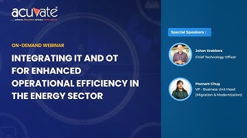 📢 On-Demand Webinar: Integrating IT and OT for Enhanced Operational Efficiency in the Energy Sector
