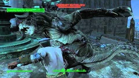 Fallout 4: Unarmed Badass vs Legendary Deathclaw