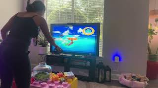 wii sports gaming: golf, skydiving + The Sims 2 Castaway Wii Game