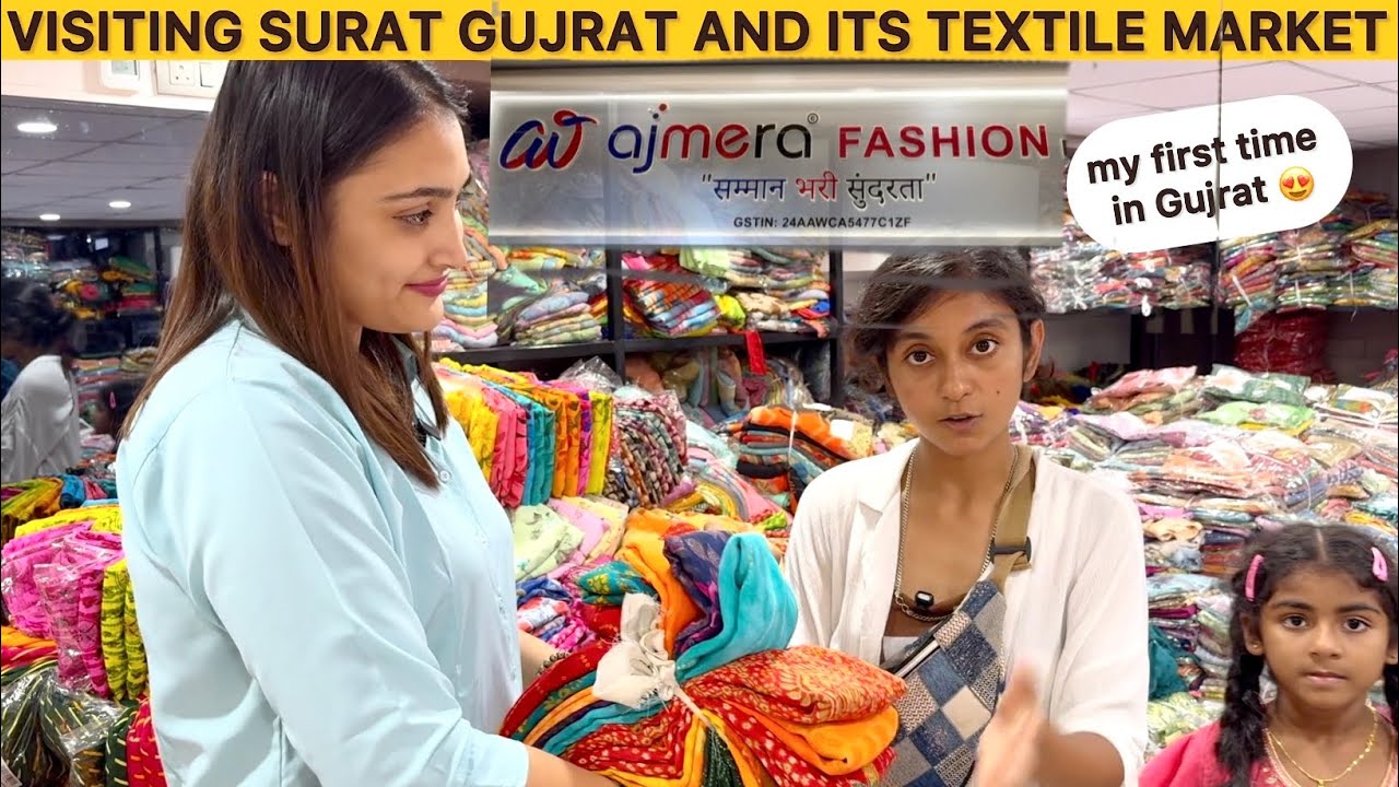 MY FIRST TRIP IN GUJRAT | Surat Textile Hub, Local Food, Meeting my Friend 😍