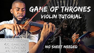Easy Beginner Violin Tutorial For Game Of Thrones Theme