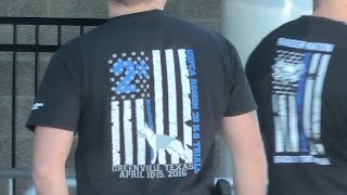 Police Pledging Their Allegiance to Their Own Flag?