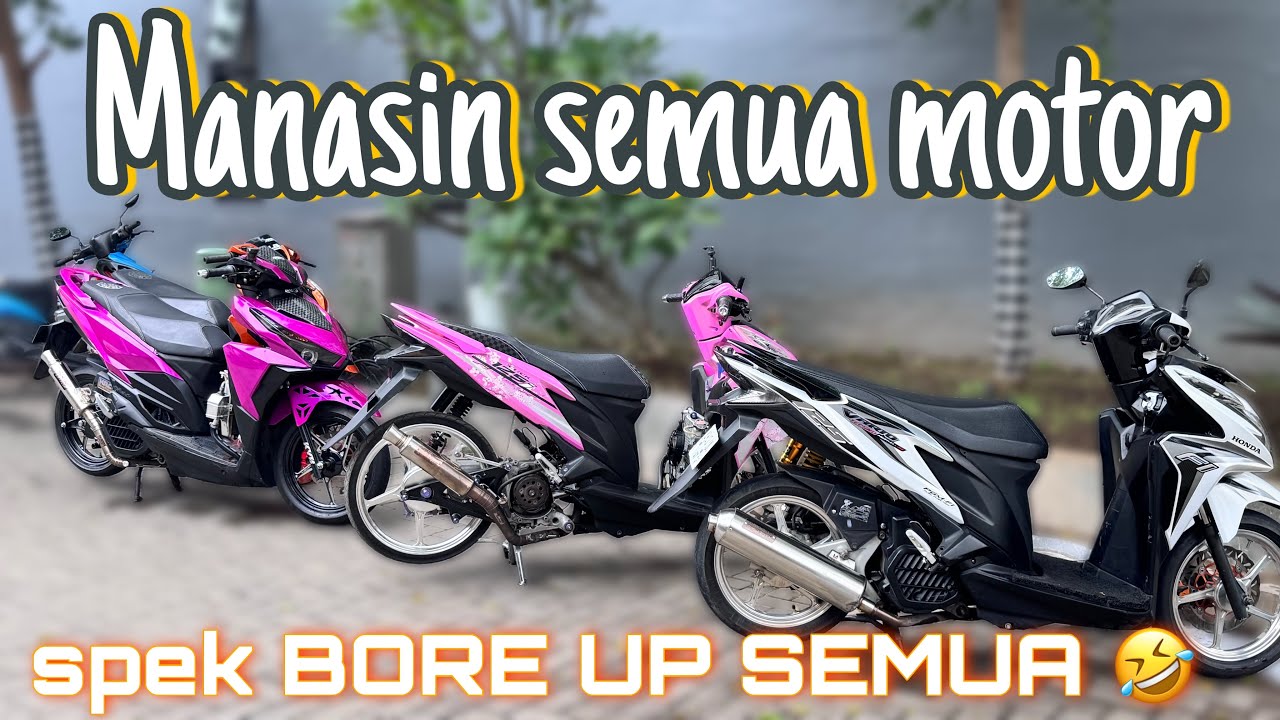 MANASIN SEMUA MOTOR YANG ADA D GARASI ‼️