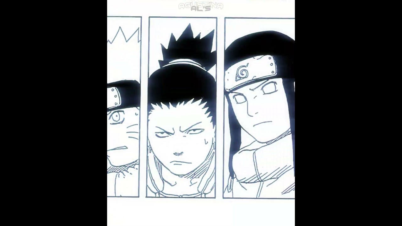 Sasuke Recovery Team | Naruto Manga | Shikamaru Neji Kiba Choji