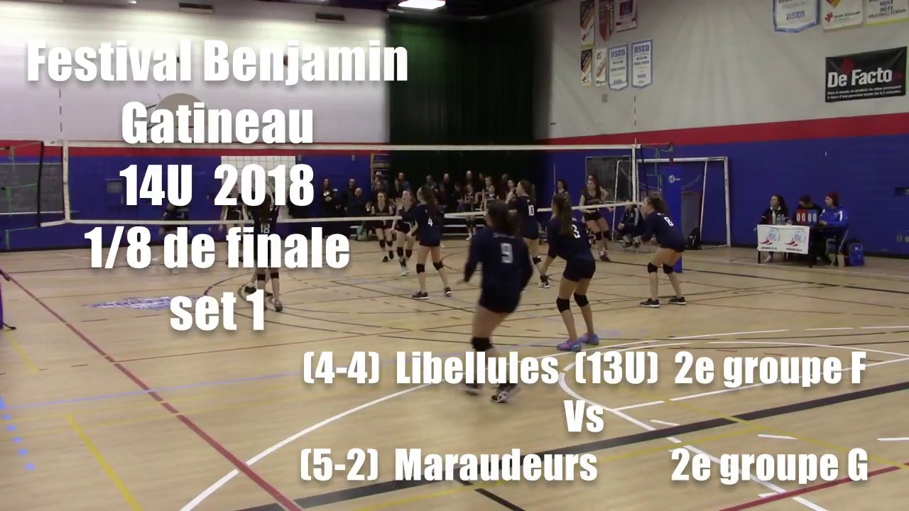 Volleyball féminin Festival 14U 2018 Gatineau 1/8 finale s1