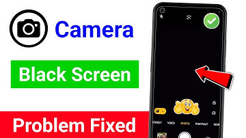 Mobile Camera not working black screen problem Android | Phone camera black screen problem fix solve