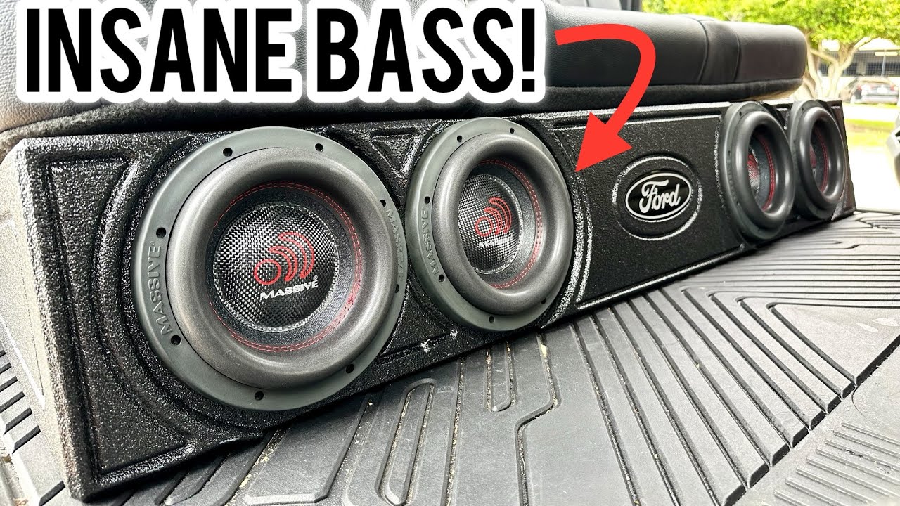 Установил 4 8-дюймовых сабвуфера в свой F150. Бас просто НЕВЕРОЯТНЫЙ!