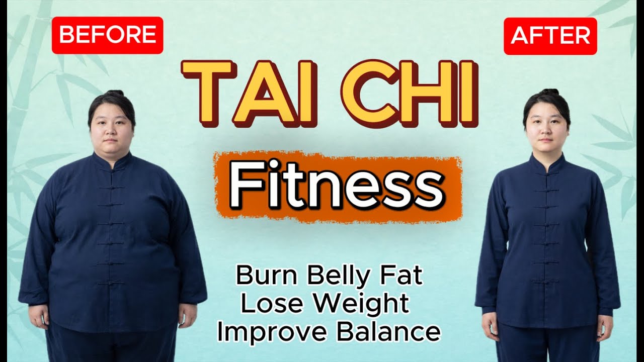 30-Min Tai Chi Fitness Workout to Burn Belly Fat, Lose Weight & Improve Balance
