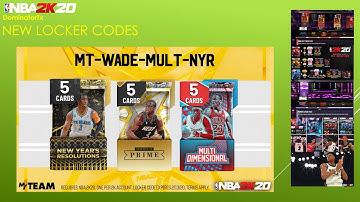 PS4 NBA 2K20 MyTEAM New Locker Code Amazing and New Dwyane Wade Prime 2 cards!!!