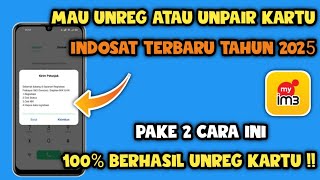 How to unregister an Indosat card that has been registered since 2025 | Unpair an Indosat card