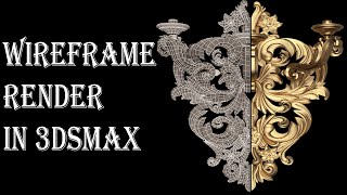 Wireframe Render in 3dsMax./Xaqani Ahmedov