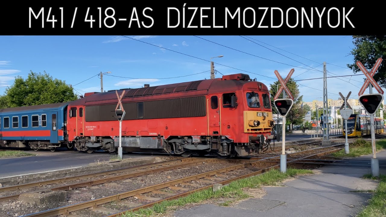 Csörgő rajongók ide! | 35 különböző pszú M41/418-sorozatú dízelmozdony | Videó-összeállítás