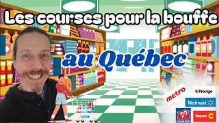 Immigrer au CANADA 🇨🇦 : les COURSES pour la BOUFFE 🛒au QUÉBEC [magasins - budget 💵- qualité/prix..]