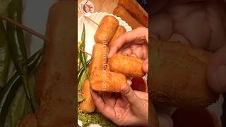 Super Crunchy Potato Snack | Street Style Crispy Potato Mini Rolls 😍🥔 #shorts