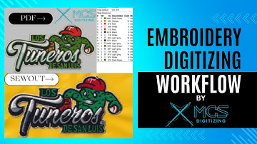 Embroidery Digitizing workflow | How to digitize any design | How to digitize logo