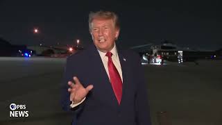 WATCH: Trump says Secret Service wanted him to sneak off AF1, defends safety of plane with staff