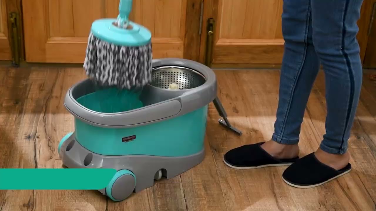 Buy Spotzero Prime Mop with Big Wheels and Stainless Steel Wringer