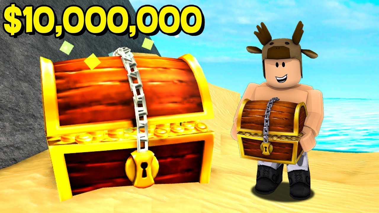Roblox Treasure Hunt Simulator 10000000 Found In Treasure Chest - chest roblox