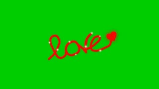 Green screen love fx effect. Unbelievable MUST WATCH by everyone. Love. written. red
