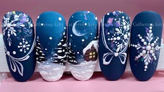 Snowflakes Nail Art|Winter Nail Art|Christmas Nail Art|Fiochi di neve nail art|Madam Glam