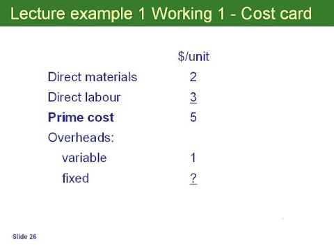 Costing ACCA F5 - YouTube