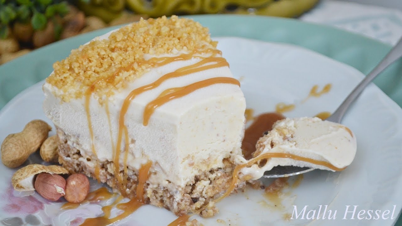 Receita de Torta de Amendoim Gelada   - Mallu Hessel
