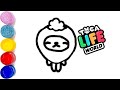 Drawing Toca Boca Crumpet How to Draw Toca Life World